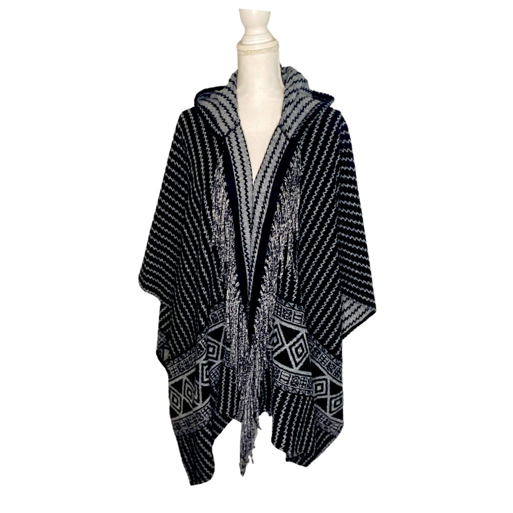 Topshop Poncho with hood